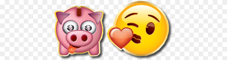 Hd Emoji Red Packet Series Official Emoji Solos Happy, Piggy Bank Free Transparent Png