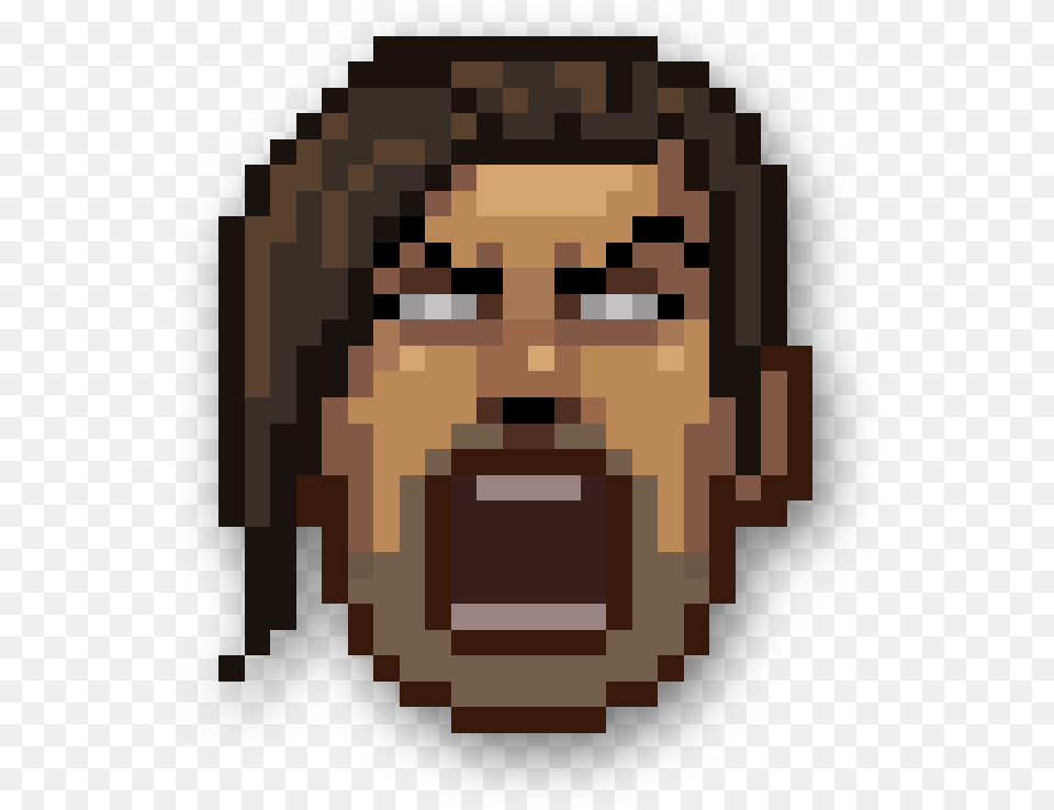 Hd Emoji Scream Discord Emojis No Background Pixel Art Logo, Face, Head, Person, Photography Png