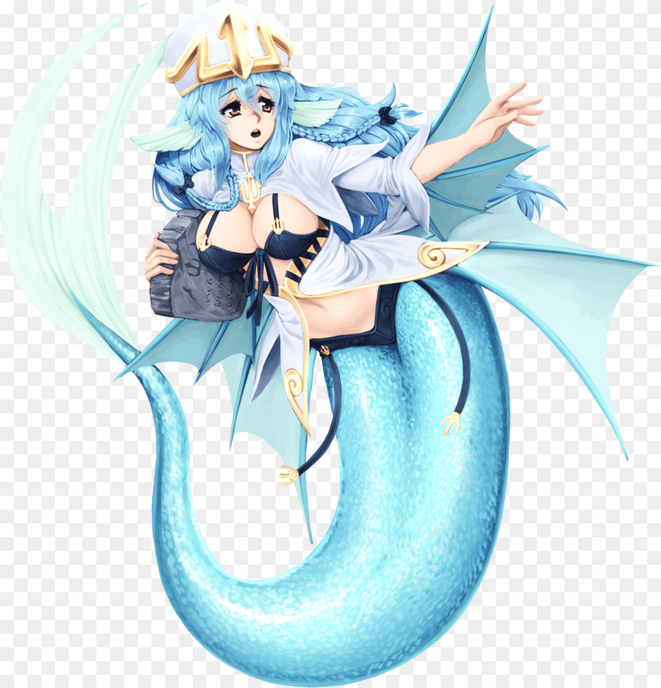 Hd Fictional Character Mythical Creature Anime Anime Sea Monster Girl, Book, Comics, Publication, Adult Free Transparent Png