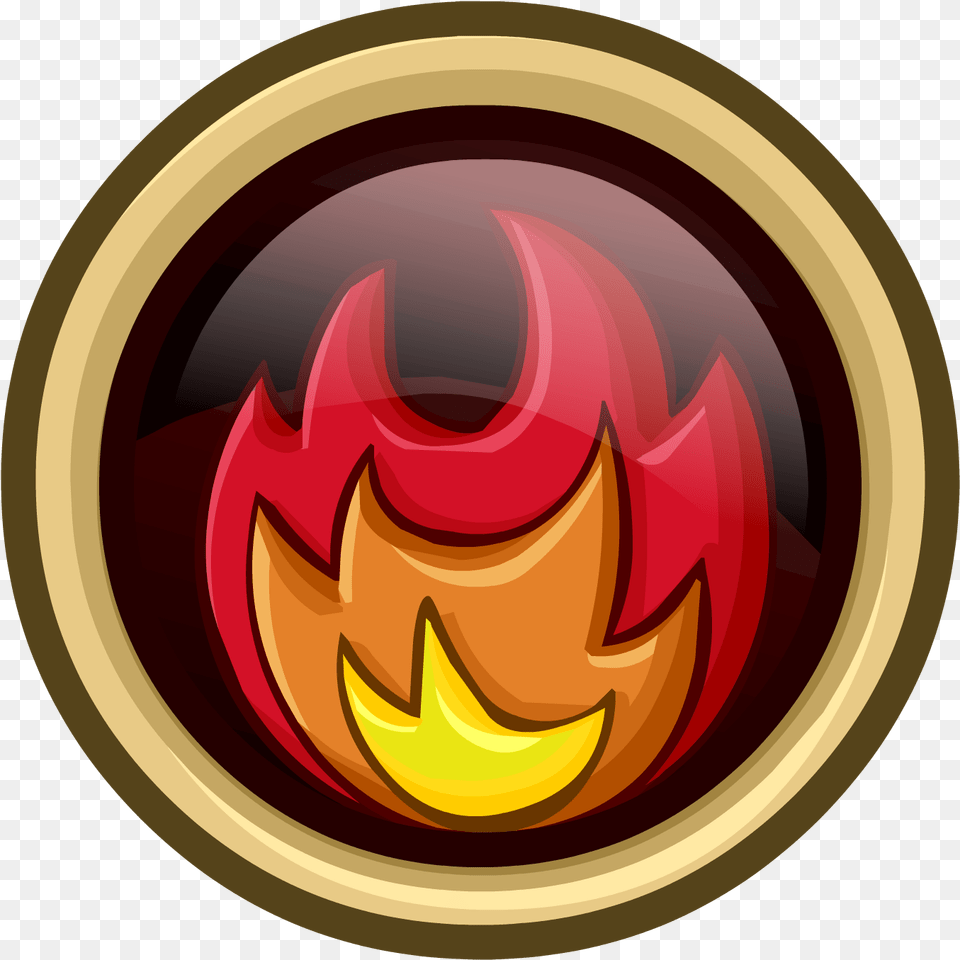Hd Fire Element Symbol Fire Pin Club Penguin, Logo Free Png