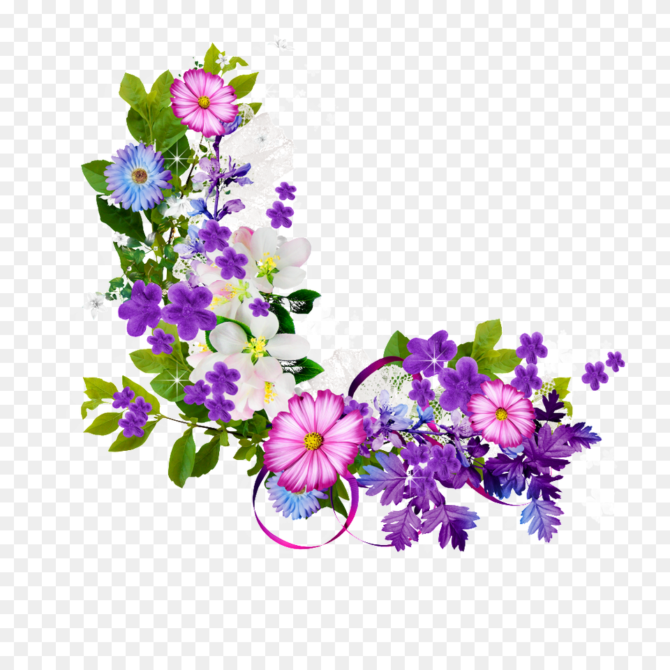 Hd Flower Border Flower Border Hd, Art, Plant, Pattern, Graphics Png