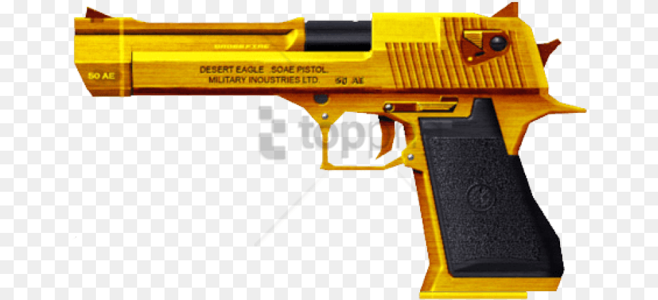 Hd Gold Gun Image Desert Eagle Fire, Firearm, Handgun, Weapon Free Png