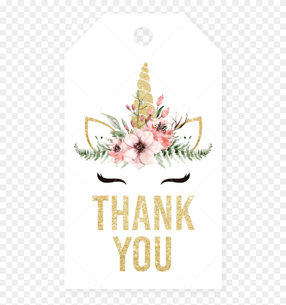 Hd Gold Unicorn Thank You Tags Event, Envelope, Greeting Card, Mail, Pattern Free Png Download