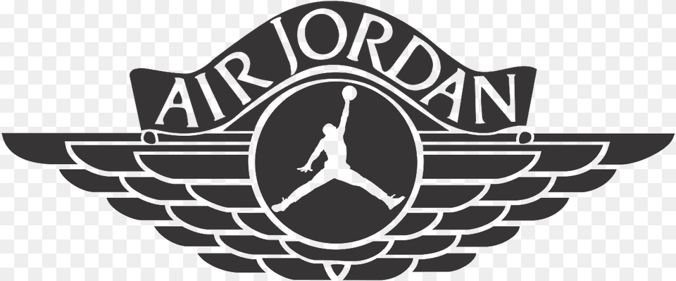 Hd Good Michael Jordan Logo Transparent Logos Air Jordan Logo, Symbol, Emblem, Person, Man Png