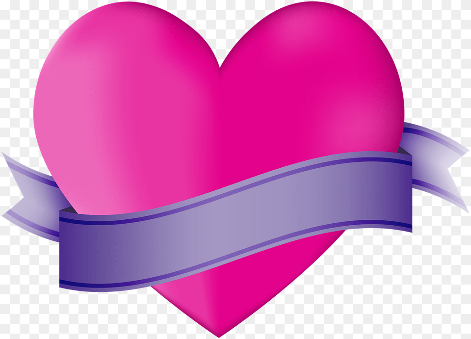 Hd Good Morning My Loving Sister Heart And Ribbon Logo Good Morning Wishes To Sister, Purple, Balloon Free Png