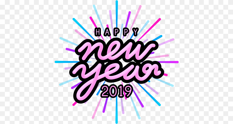 Hd Happy New Year Image Download Graphic Design, Light, Neon, Purple Free Transparent Png
