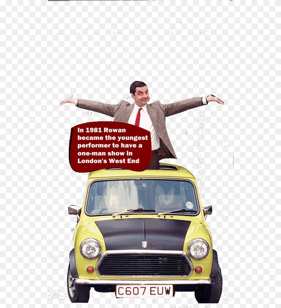 Hd Happy To Say Goodbye Mr Bean Now And He Donu0027t Mr Bean And His Car, Advertisement, Vehicle, Transportation, Poster Png Image