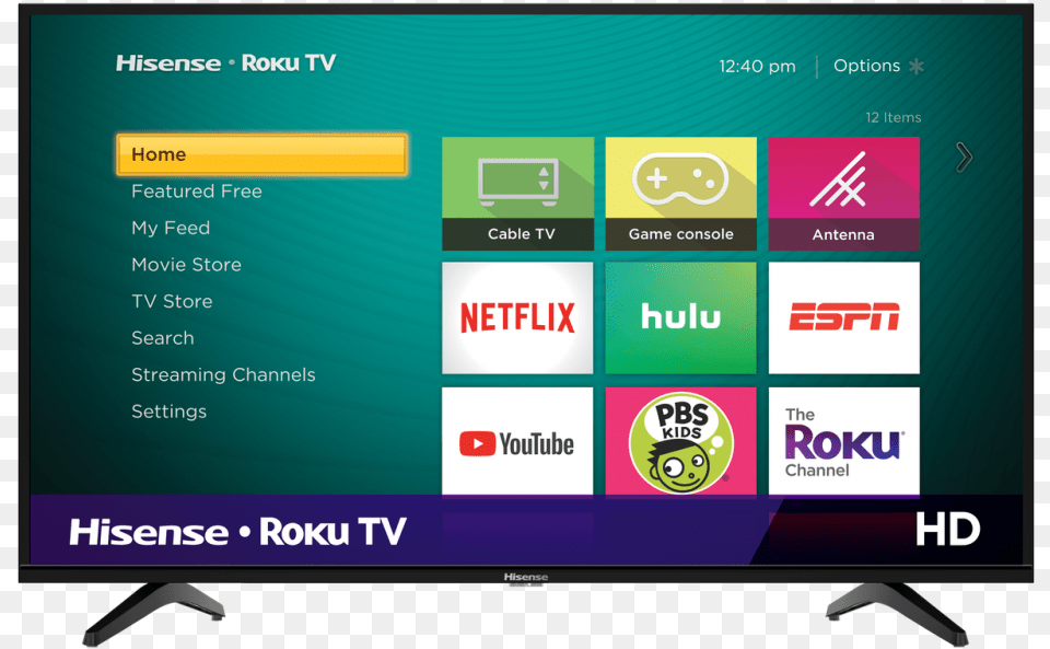 Hd Hisense Roku Tv Smart Tv Hisense, Computer Hardware, Electronics, Hardware, Monitor Free Png Download