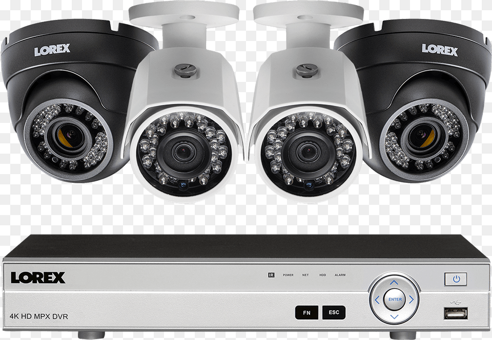 Hd Home Security System With 4 Cameras Including Home Security Cameras Uk, Camera, Electronics, Machine, Wheel Free Png Download
