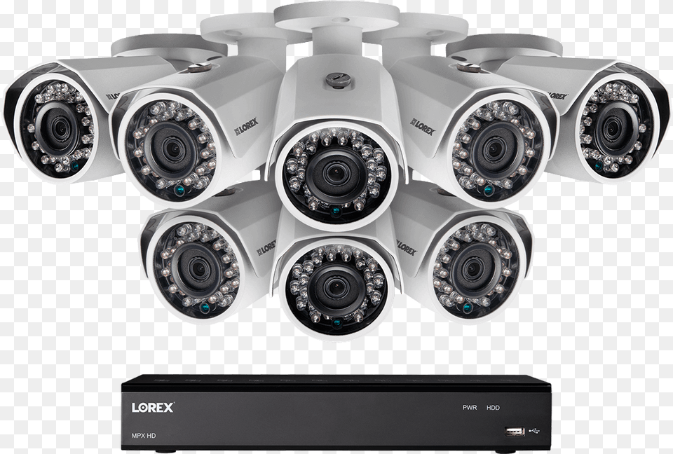 Hd Home Security System With 8 Outdoor Cameras Cctv Camera, Electronics, Video Camera, Machine, Wheel Free Png