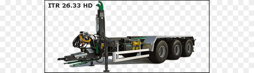 Hd Hooklift Trailer Chem Articulating Arm Trailer Itrunner Hooklift, Machine, Bulldozer, Wheel Free Transparent Png