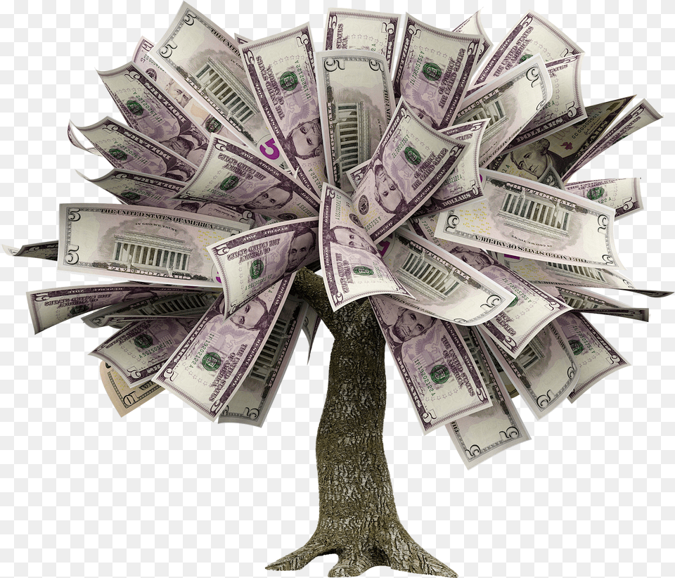 Hd How To Grow A Money Tree Tree Made Of Money Free Png Download