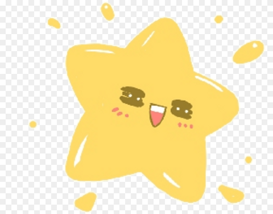 Hd Kawaii Star Freetoedit Cute Sticker Kawaii Star, Food, Sweets, Baby, Person Free Transparent Png