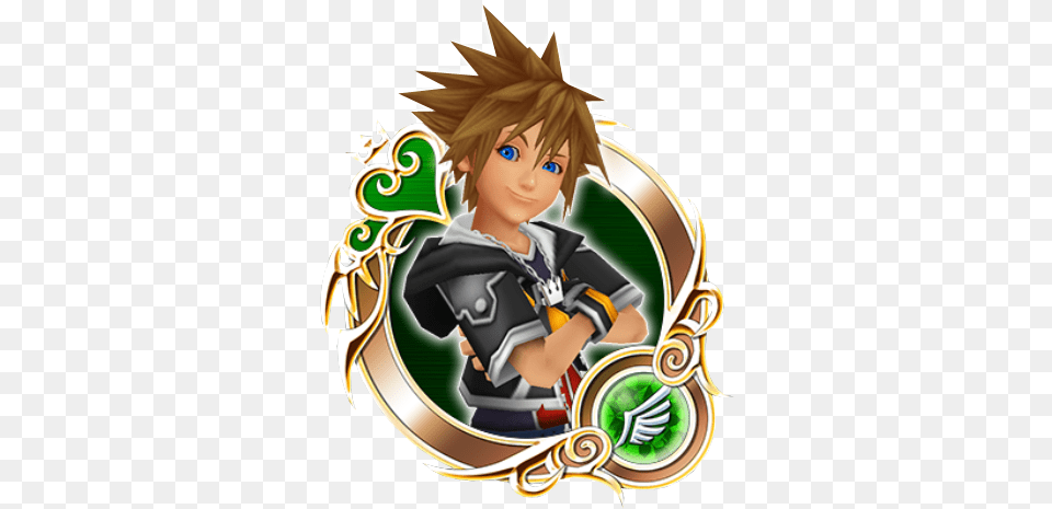 Hd Kh Ii Sora A Kingdom Hearts Timeless River Kingdom Hearts Ventus Medal, Book, Comics, Publication, Baby Free Png Download