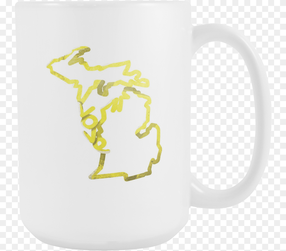 Hd Love Michigan State Flag Mug, Cup, Beverage, Coffee, Coffee Cup Png