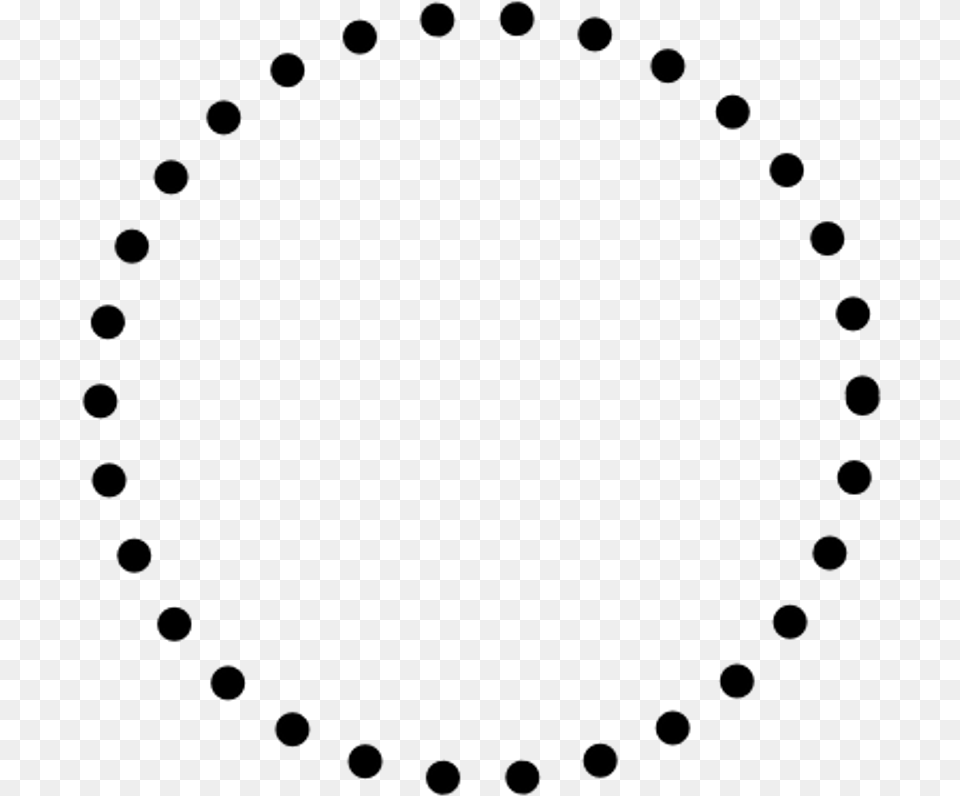 Hd Mac Copper Pigment Transparent Dotted Line Circle, Gray Png