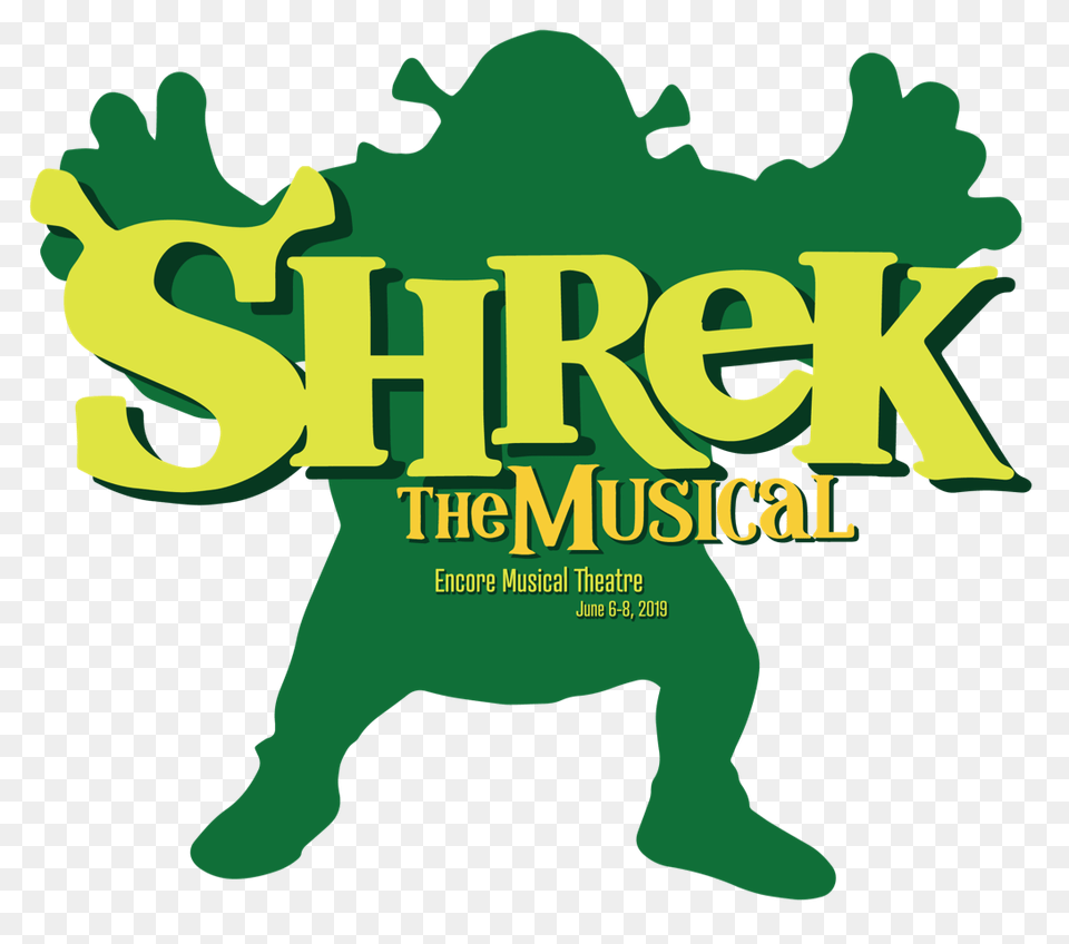 Hd Master Shrek The Musical Logo Shrek The Musical Title, Advertisement, Poster, Green, Mammal Png Image
