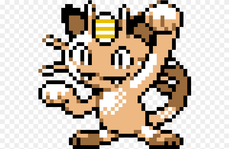 Hd Meowth Meowth Pre Evolution Beta Transparent Pokemon Meowth Perler Bead Pattern, Qr Code Free Png