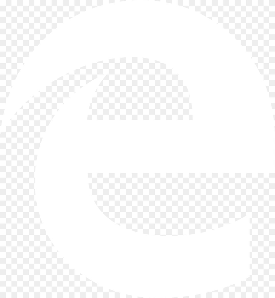 Hd Microsoft Edge Logo Black Jhu Logo White, Symbol Png Image