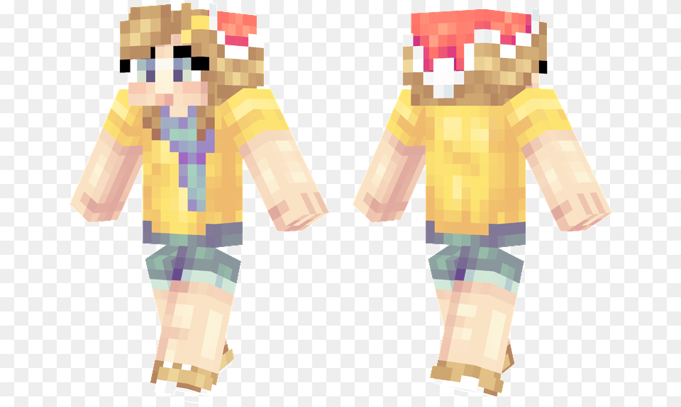 Hd Minecraft Christmas Girl Skin, Person, Body Part, Hand, Head Free Transparent Png