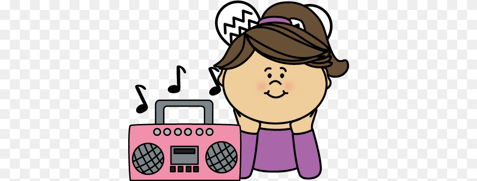 Hd Music Clipart Cute Listen To Music Clipart Listen To Music Clipart, Electronics, Baby, Person, Face Free Png Download