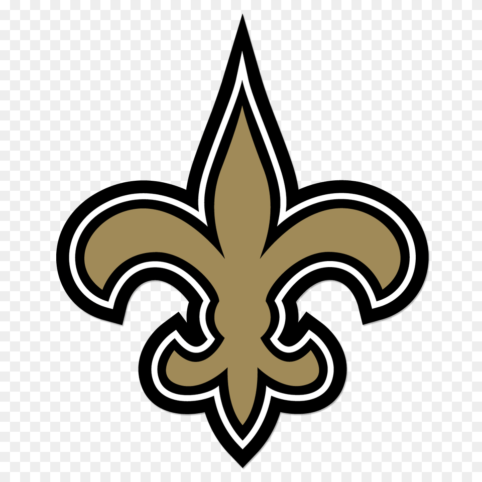 Hd New Orleans Saints Logo New Orleans Saints Logo, Symbol, Emblem, Cross Png Image