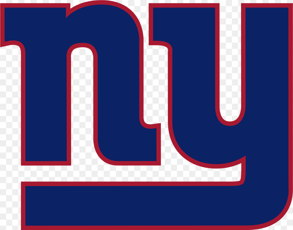 Hd New York Giants Clipart Silhouette New York Giants Logo, Text, Purple Free Png