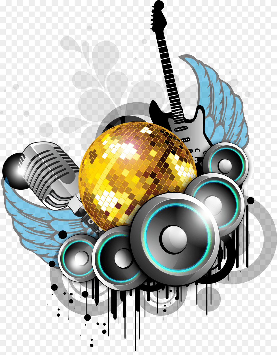 Hd Nightclub Background Music Party Background Musik Vektor, Art, Graphics, Sphere Free Transparent Png