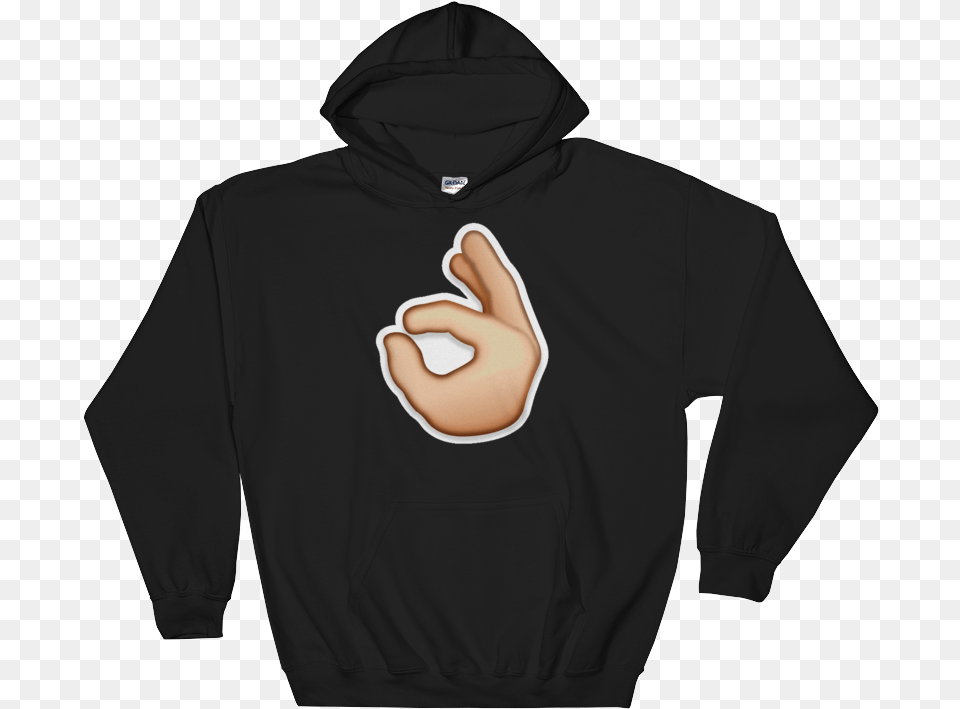 Hd Ok Hand Sign Just Emoji Travis Scott Butterfly Love Moschino Sweatshirt, Clothing, Hood, Hoodie, Knitwear Png