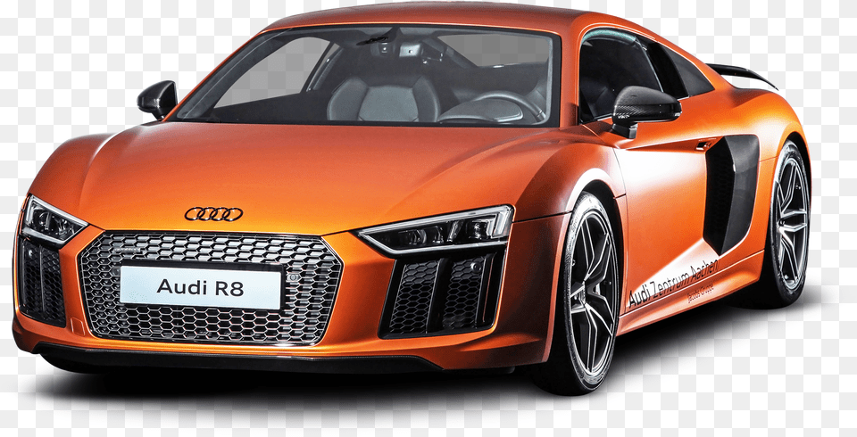 Hd Orange Audi R8 Car Audi R8, Vehicle, Coupe, Transportation, Sports Car Free Png