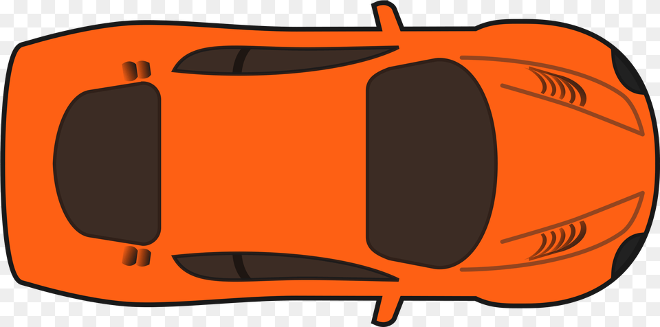 Hd Orange Racing Car Car Clipart Top View Top View Car Clipart, Bag, Clothing, Lifejacket, Vest Free Png Download