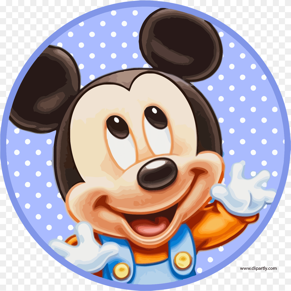 Hd Pale Blue Mickey Clipart Happy 1st 1st Birthday Mickey Mouse Blue, Food, Meal, Dish, Disk Free Png Download