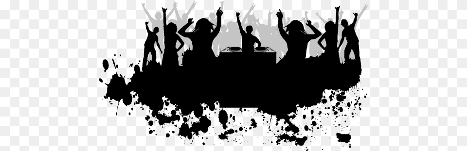 Hd Party People Dj Party People Silhouette Dj Party, Dancing, Leisure Activities, Person, Adult Png