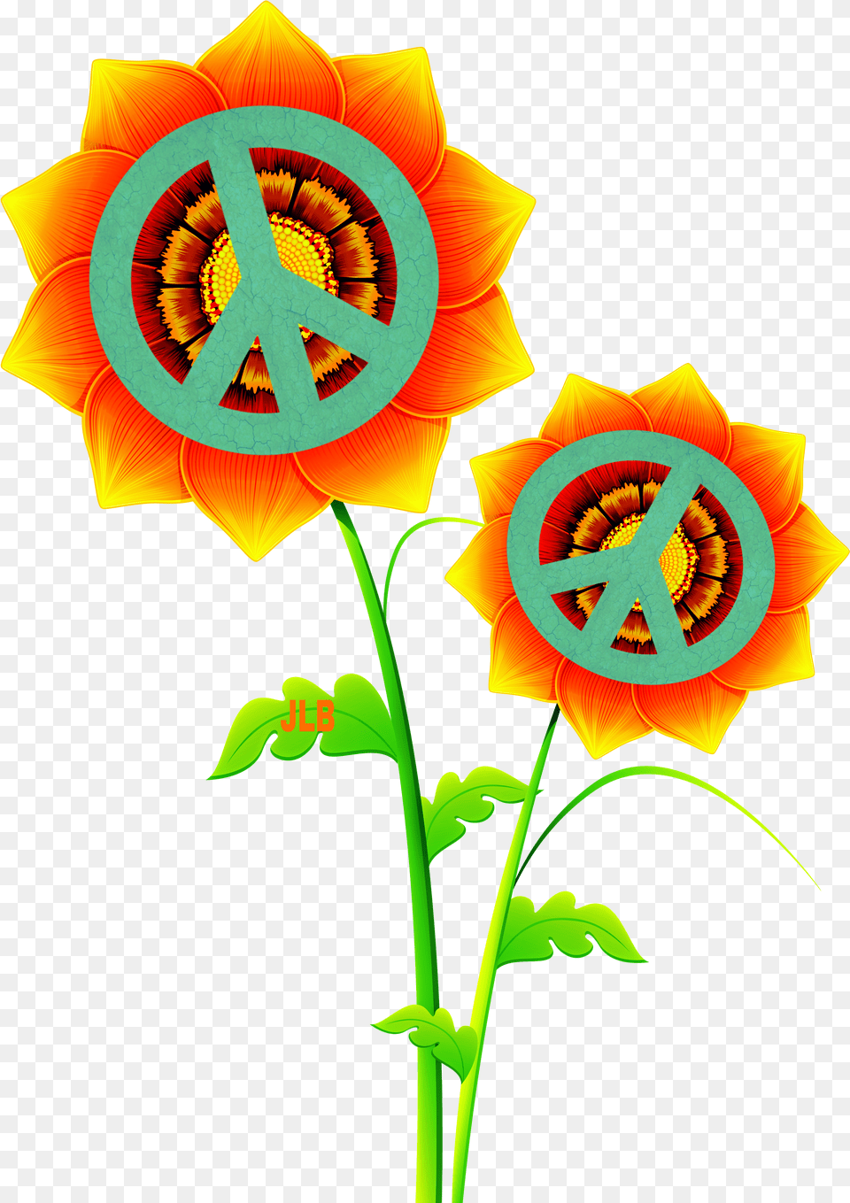 Hd Peace Love Happiness A Hippie Flowers Piece, Plant, Leaf, Flower, Art Free Transparent Png