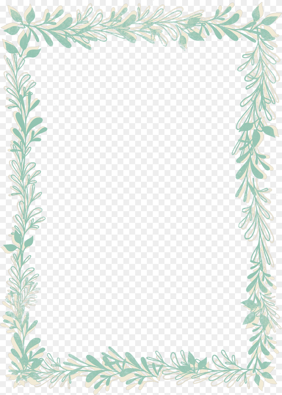 Hd Picture Frames Watercolor Painting Watercolor Leaves Frame, Home Decor, Plant, Art, Floral Design Free Png Download