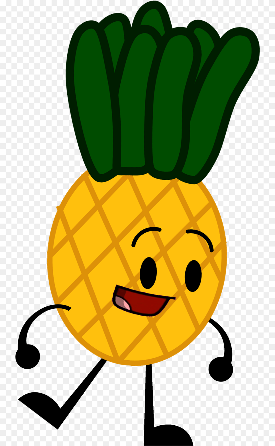 Hd Pineapple Clipart Object Bfdi Pineapple Yellow Objects Clip Art, Food, Fruit, Plant, Produce Free Png
