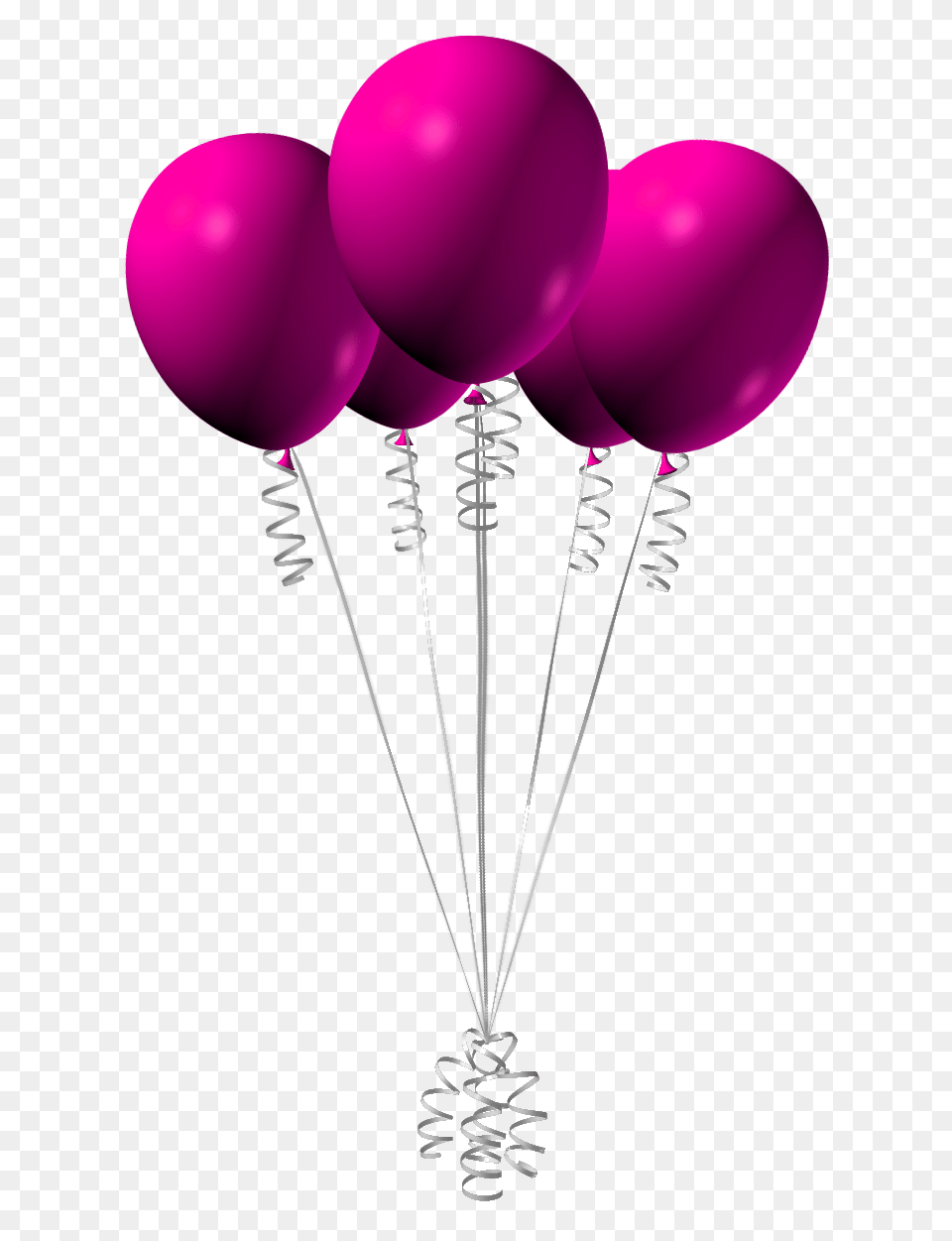 Hd Pink Birthday Balloons Transparent Image Pink Balloons Transparent Background, Balloon, Purple, Coil, Spiral Free Png