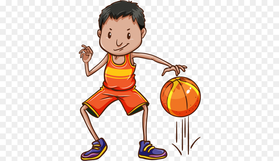 Hd Playing Basket Ball Image Bouncing A Ball Clipart, Baby, Person, Face, Head Free Png