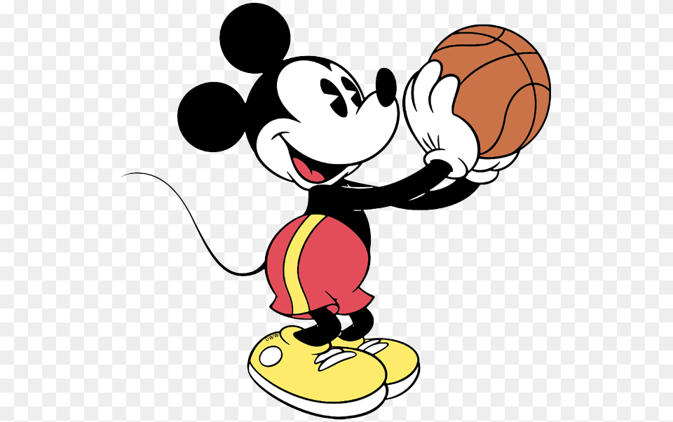 Hd Playing Basketball Coloring Mickey Mouse Basketball, Cartoon, Nature, Outdoors, Snow Png