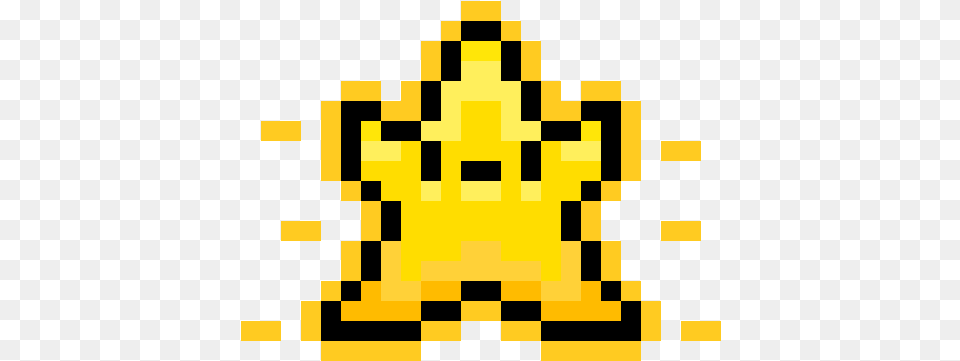 Hd Power Star Pixel Super Mario Star Transparent Mario Star Pixel, Lighting, Chess, Game Png Image