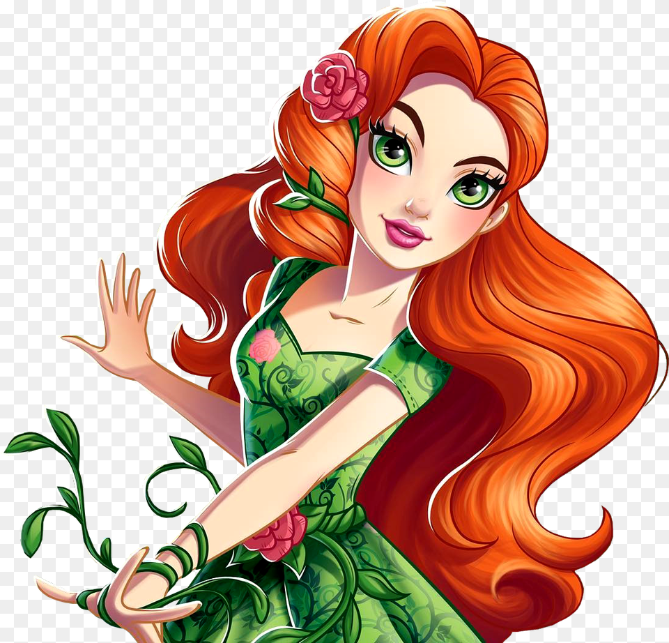 Hd Profile Art Poison Ivy Dc Cartoon, Adult, Person, Female, Woman Png