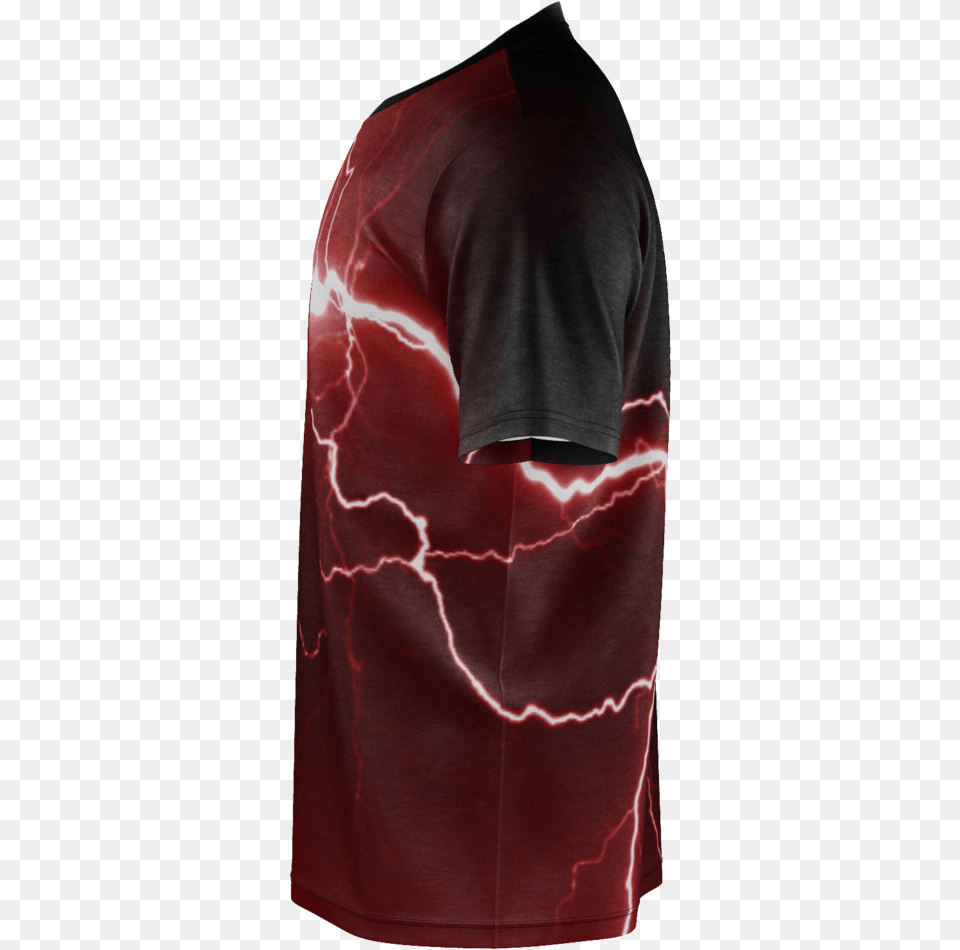 Hd Red Lightning Mens T Shirt Pencil Skirt, Adult, Male, Man, Person Free Png