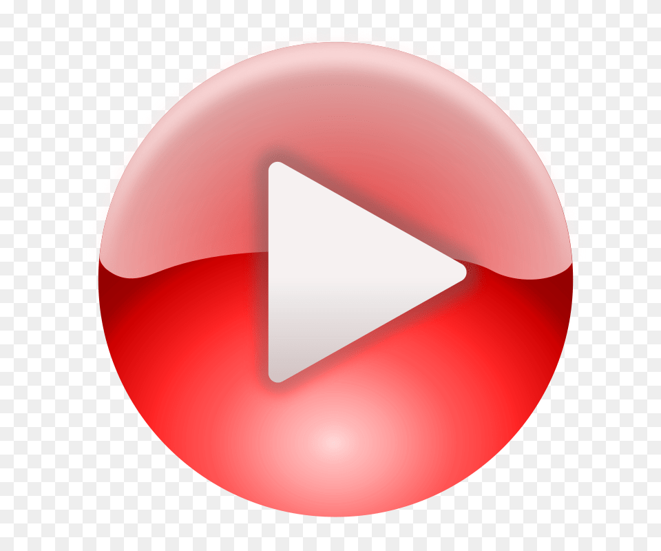 Hd Red Youtube Play Button Download Youtube Logo 3d, Sphere, Triangle Free Png