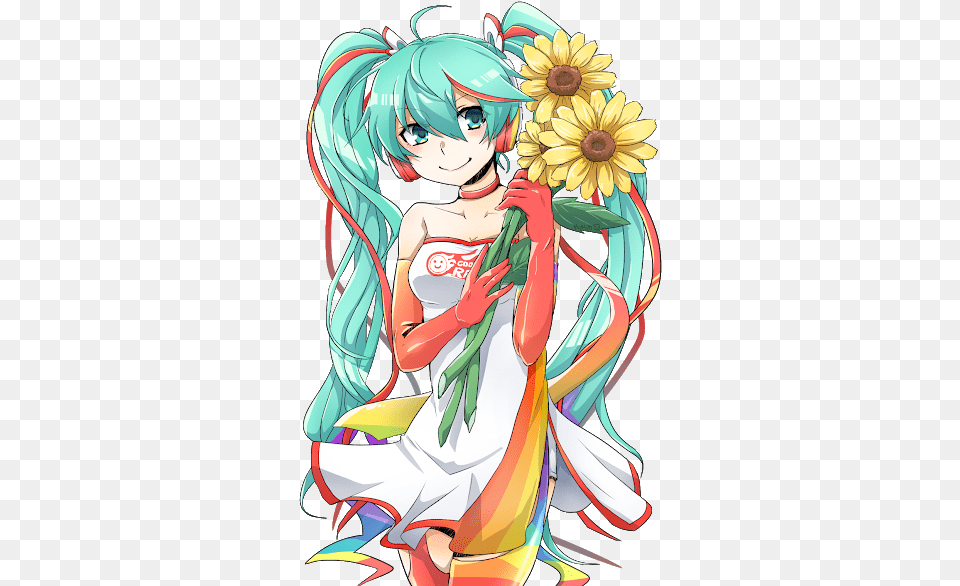 Hd Render Miku Hatsune Racing Racing Miku Render, Book, Comics, Publication, Person Free Transparent Png