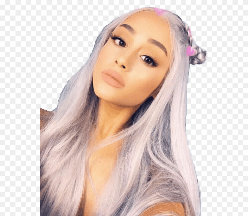 Hd Report Abuse Ariana Grande 2018 Instagram Ariana Grande Gray Hair 2018, Adult, Person, Woman, Female Free Transparent Png