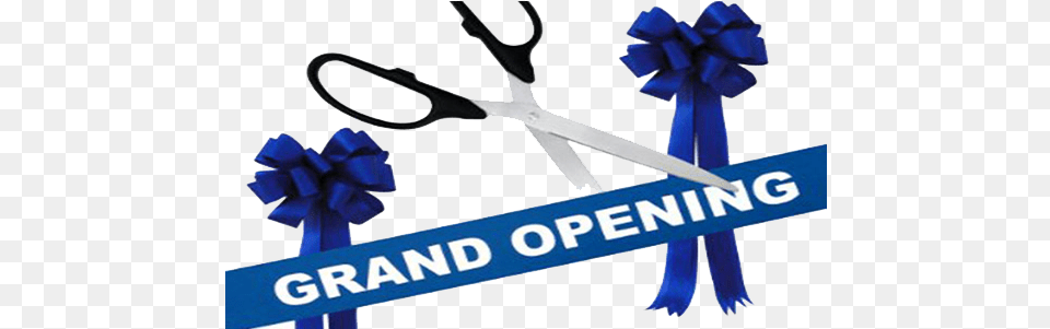 Hd Ribbon Transparent Image Nicepngcom Grand Opening Blue, Scissors Free Png Download