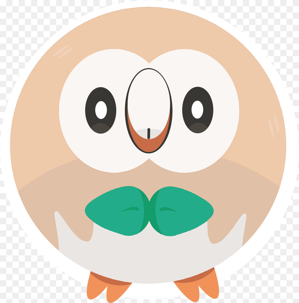 Hd Rowlet Transparent Happy, Photography, Animal, Disk Png Image