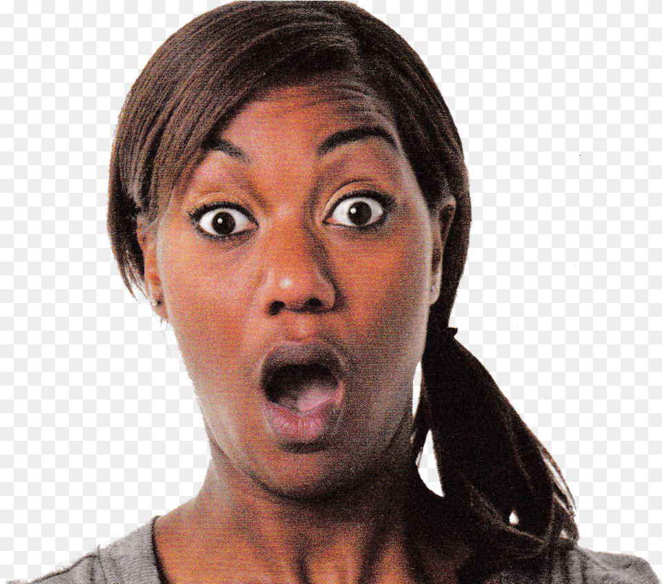 Hd Scared Woman Tongue Image Scared People Faces, Adult, Surprised, Portrait, Photography Free Transparent Png