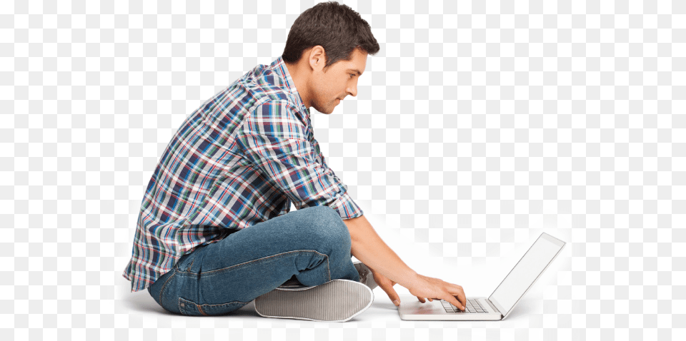 Hd Services Man On Laptop, Sitting, Computer, Electronics, Person Free Png