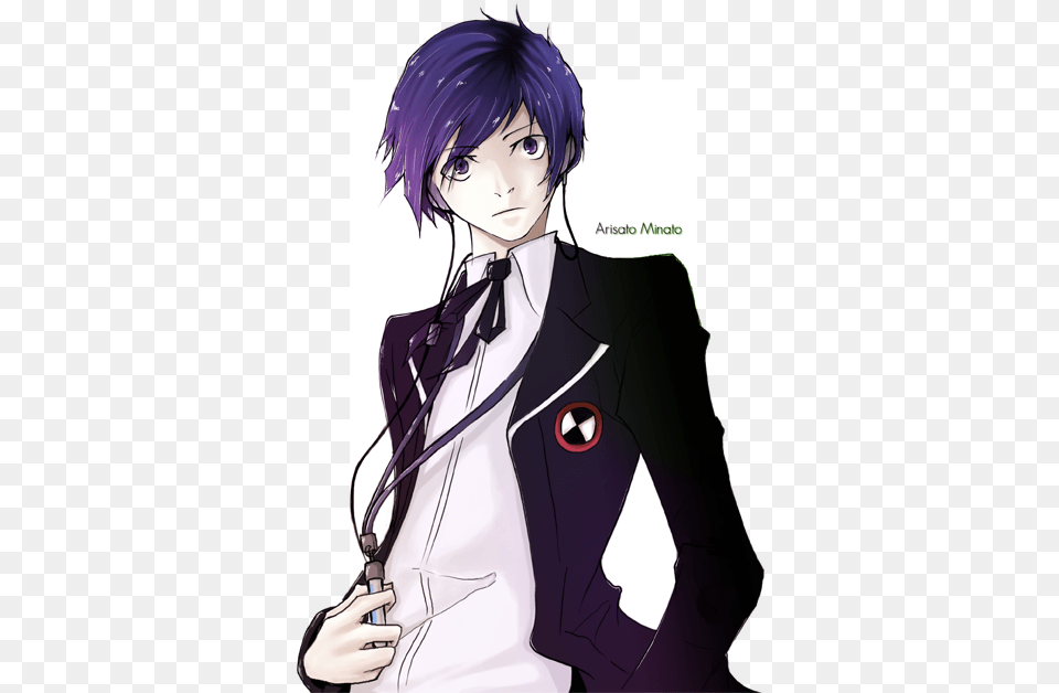 Hd Shin Megami Tensei Persona Persona 3 Minato Minato Arisato Fanart Cute, Book, Comics, Publication, Manga Free Transparent Png